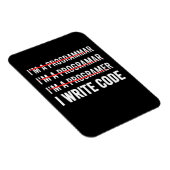 Funny Programmer I Wite Code Magnet (Rechte Seite)