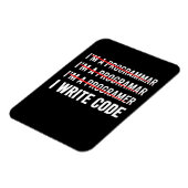 Funny Programmer I Wite Code Magnet (Linke Seite)