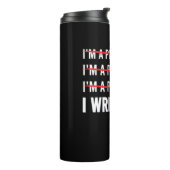 Funny Programmer I Wite Code Thermosbecher (Nach links gedreht)