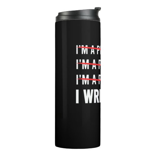Funny Programmer I Wite Code Thermosbecher (Nach links gedreht)