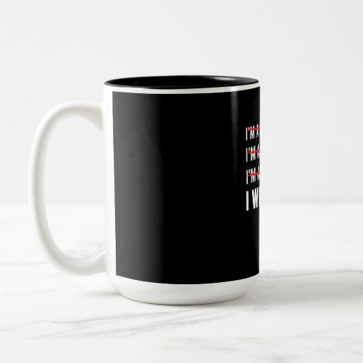 Funny Programmer I Wite Code Zweifarbige Tasse (Links)