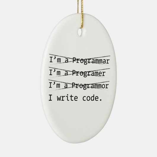 Funny Programmer Keramikornament (Rechts)