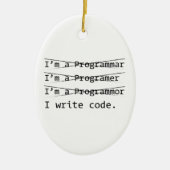 Funny Programmer Keramikornament (Vorne)