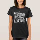 Funny Programmer Men Women Computer Coder Programm T-Shirt (Vorderseite)