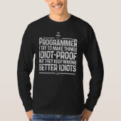 Funny Programmer Men Women Computer Coder Programm T-Shirt (Vorderseite)