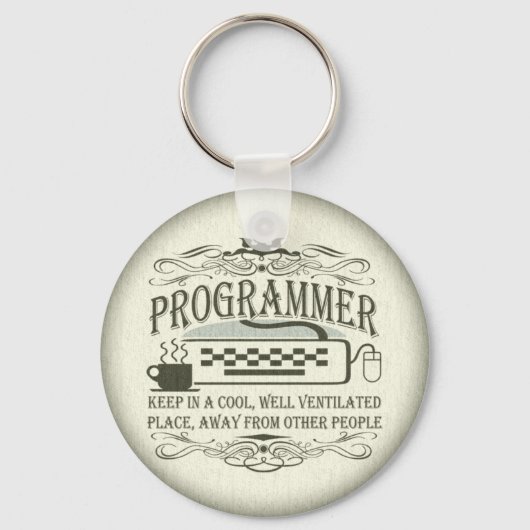 Funny Programmer Schlüsselanhänger (Vorderseite)