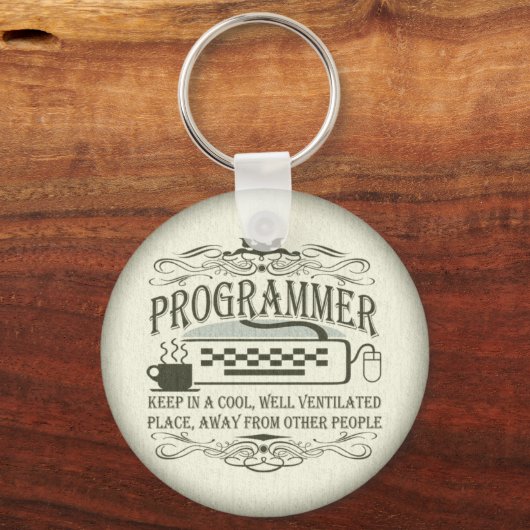 Funny Programmer Schlüsselanhänger (Vorderseite)