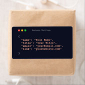 Funny Programmierer-Visitenkarte| Entwickler (Insitu)
