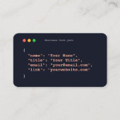 Funny Programmierer-Visitenkarte| Entwickler Visitenkarte (Vorderseite)