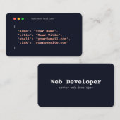 Funny Programmierer-Visitenkarte| Entwickler Visitenkarte (Vorne/Hinten)
