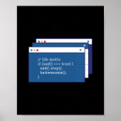 Funny Programming Coding Programmer Gift Poster (Vorne)