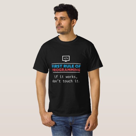 Funny Programming Gift for Developer Vater T-Shirt (Vorne ganz)