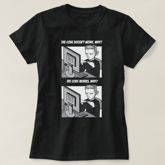 Funny Programming Meme T-Shirt (Design vorne)