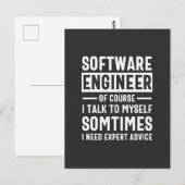 Funny Programming Software Engineer Gift Postkarte (Vorne/Hinten)
