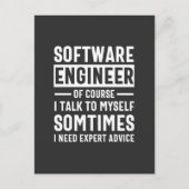 Funny Programming Software Engineer Gift Postkarte (Vorderseite)