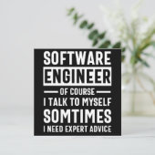 Funny Programming Software Engineer Gift Save The Date (Stehend Vorderseite)