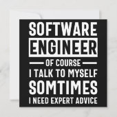 Funny Programming Software Engineer Gift Save The Date (Vorderseite)