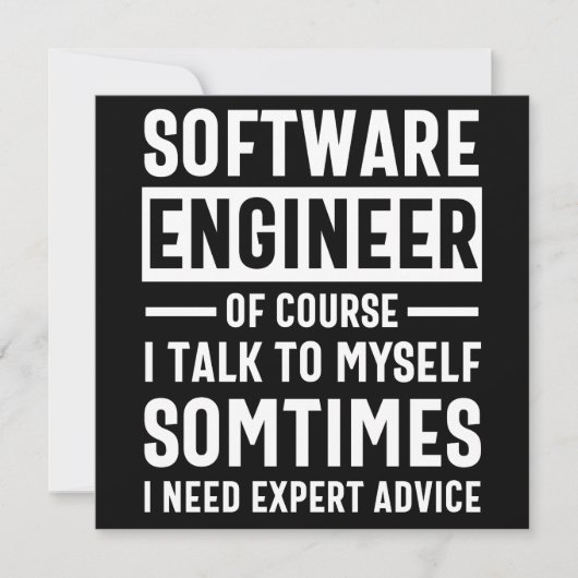 Funny Programming Software Engineer Gift Save The Date (Vorderseite)