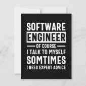 Funny Programming Software Engineer Gift Save The Date (Vorderseite)