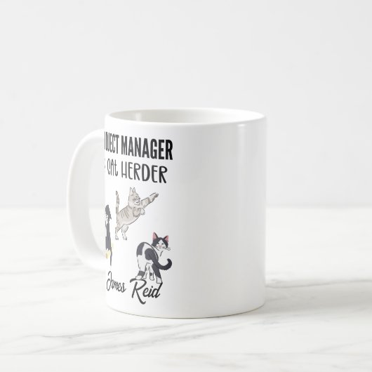 Funny Project Manager Engineering Business Kaffeetasse (Vorderseite Links)