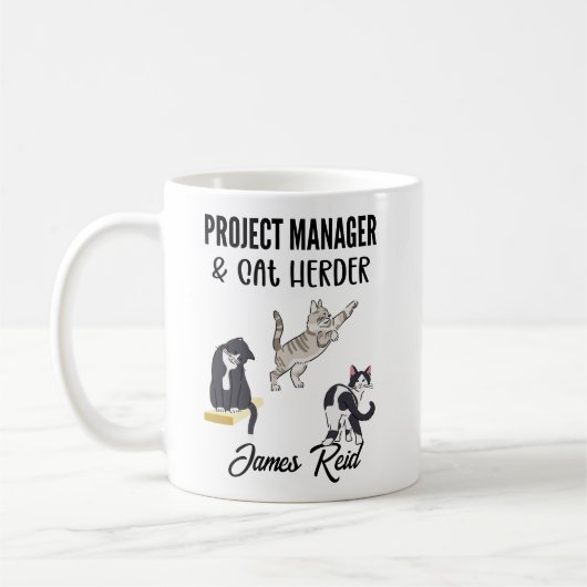 Funny Project Manager Engineering Business Kaffeetasse (Links)