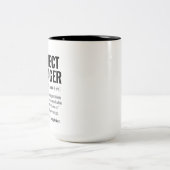 Funny Project Manager Wörterbuchdefinition, Spaß Zweifarbige Tasse (Mittel)