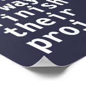 Funny Project Managers Zitat Cruel Misquote PMO Poster (Ecke)