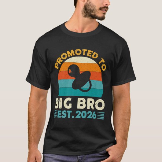Funny Promoted To Big Brother 2026 Soon To Be Big T-Shirt (Vorderseite)