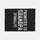 Funny Promoted To Grandpa Finally Pregnancy Announ Fleecedecke (Vorderseite (Horizontal))