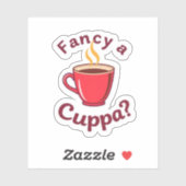 Funny Proper Chuffed British Slang Quote Aufkleber (Blatt)