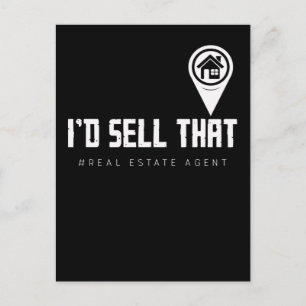 Funny Property Broker Fun Real Anwesen Agent Postkarte