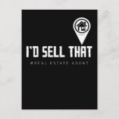 Funny Property Broker Fun Real Anwesen Agent Postkarte (Vorderseite)