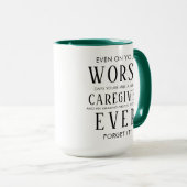 Funny Property Caregiver | Happy Caregiver  Tasse (VorderseiteRechts)