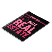 Funny Property Investor Girl Real Anwesen Agent Notizblock (Linke Seite)