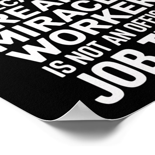 Funny Property Manager Kunst Poster (Ecke)