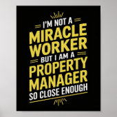 Funny Property Manager Wall Art - Ich bin kein Mir Poster (Vorne)