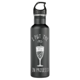 Funny Prosecco Lover Geschenk für Alkohol Wein Dri Edelstahlflasche
