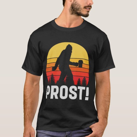 Funny Prost Bigfoot Kunsthandwerker T-Shirt (Vorderseite)