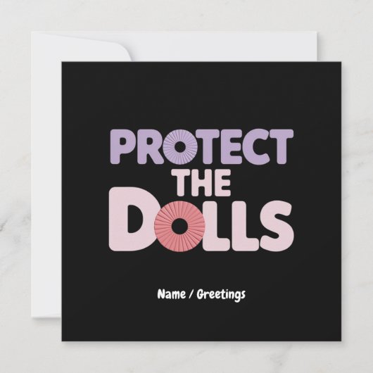 Funny Protect the Dollars: Trans Women Solidarity Einladung (Vorderseite)