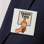Funny Protest Sign Tarif dieser Mittelfinger Button