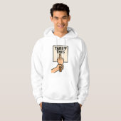 Funny Protest Sign Tarif dieser Mittelfinger Hoodie (Vorne ganz)