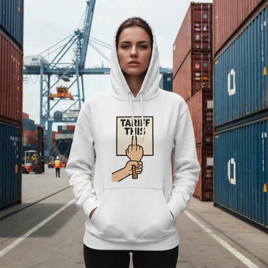 Funny Protest Sign Tarif dieser Mittelfinger Hoodie