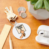 Funny Protest Sign Tarif dieser Mittelfinger Schlüsselanhänger