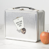 Funny Protester mit Placebo Cartoon Igel Metall Brotdose (Beispiel)