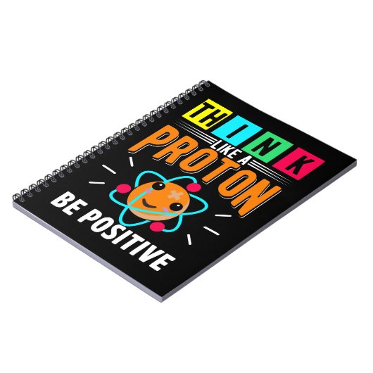 Funny Proton Spaß Physiker Notizblock (Linke Seite)