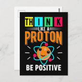 Funny Proton Spaß Physikwissenschaft Postkarte (Vorne/Hinten)