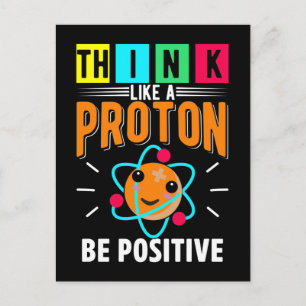 Funny Proton Spaß Physikwissenschaft Postkarte