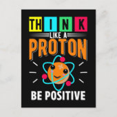 Funny Proton Spaß Physikwissenschaft Postkarte (Vorderseite)