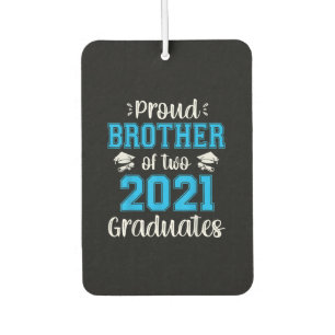Funny Proud Brother Of 2021 Graduates T-Shirt Autolufterfrischer