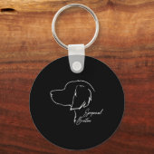 Funny Proud Epagneul Breton Profil Dog Mama Huntin Schlüsselanhänger (Vorderseite)